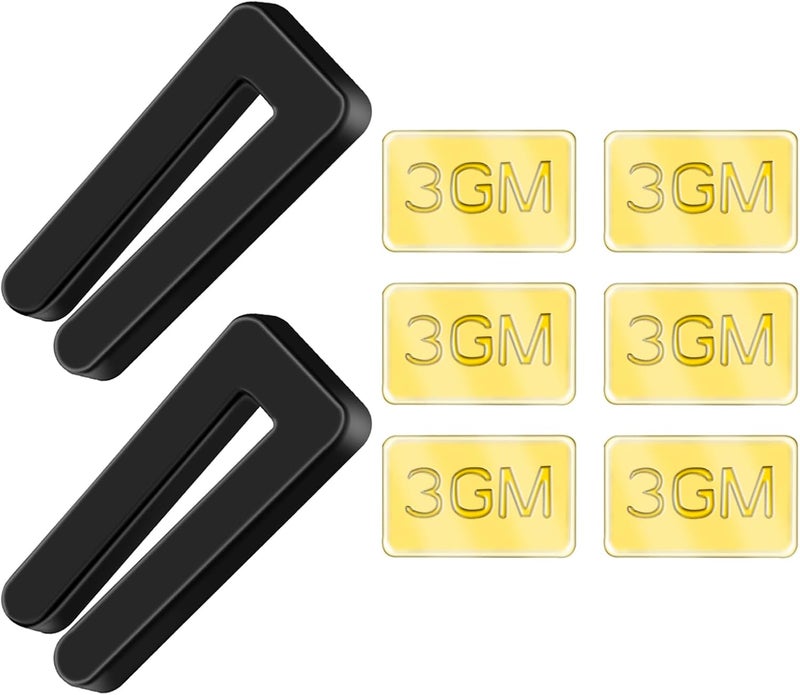 OXDFK 8 PCS Ceiling Fan Blade Balancing Kit, 2 Set Ceiling Fan Balancing Kit Including 2 pcs Plastic Fan Balancing Clips and 6 PCS Metal Self-Adhesive 3G Weight for Ceiling Fan Weight Balancing - Image 1